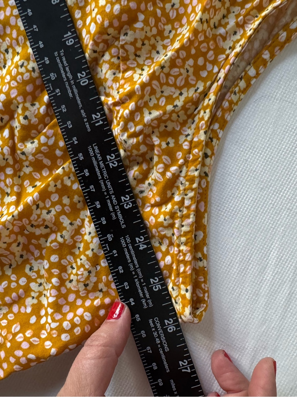 Cottagecore Mustard Yellow Floral Pintuck Blouse 3X Croft & Barrow - Picture 9 of 13